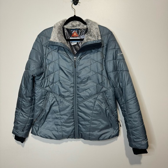 Columbia Women's Interchange Omni-Heat Quilted Jacket Coat size XL - Picture 1 of 11
